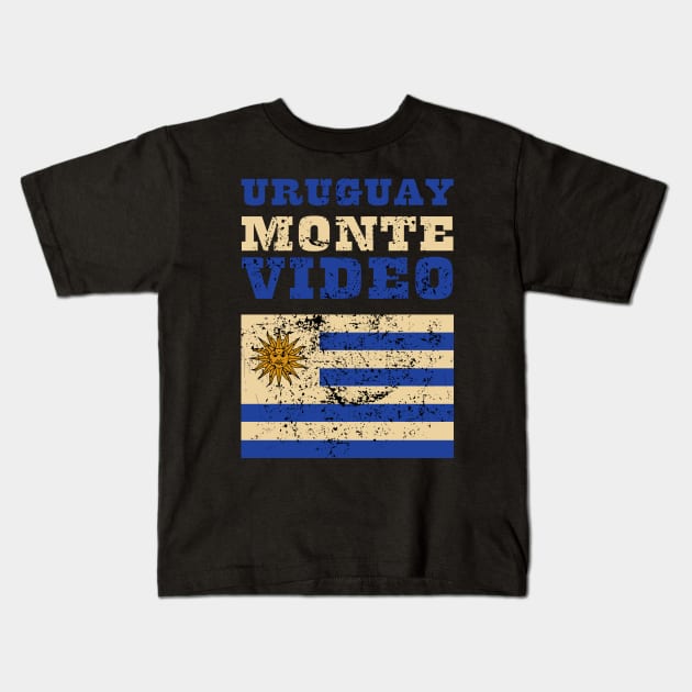 Flag of Uruguay Kids T-Shirt by KewaleeTee